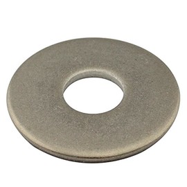 Large DIN 9021 A2 stainless steel washers., off-white