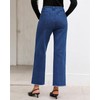 GRAPENT Light Blue Jeans for Women Cropped Wide Leg Jeans