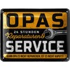 LANOLU Retro Blechschild OPAS SERVICE - Schild Werkstatt OPA -