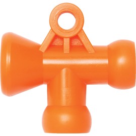 Loc-Line - 41416 Coolant Hose Component, Acetal Copolymer, Tee, 1/4" Hose ID (Pack of 2)