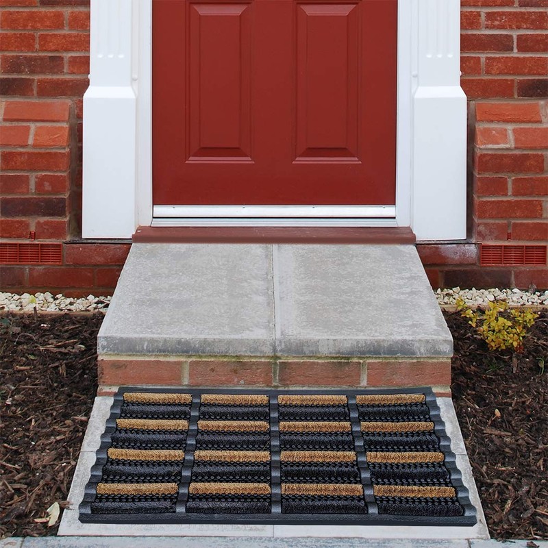 FOOTMATTERS Ninamar Mud Scrubber Tray Mat - 29.5 x 17.5