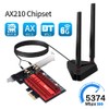 WiFi 6E AX210 (AXE5400) PCIe WiFi Card for Gaming PC