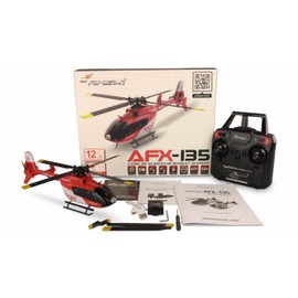 Amewi 25327 AFX-135 DRF 4-Channel Helicopter 6G 2.4GHz RTF Red/White