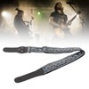 Electric Guitar Strap Adjustable Nylon Embroidered Shoulder Strap with Non