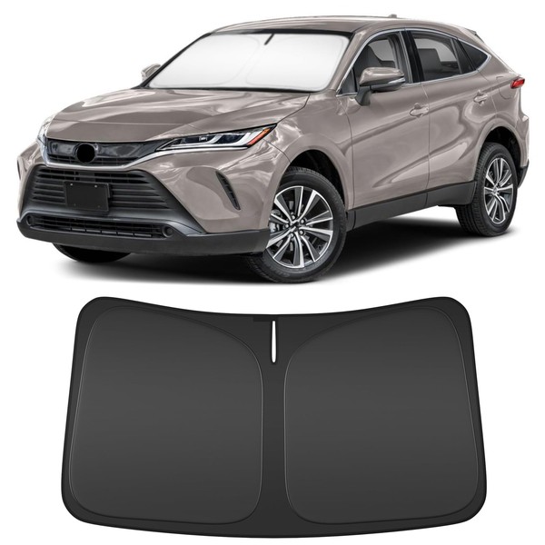Windshield Sun Shade for Toyota Venza 2021-2024 Compatible Accessories Foldable