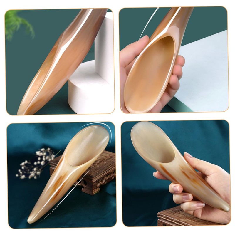 Healeved Versatile Body Massager Natural Buffalo Horn Gua Sha Tool