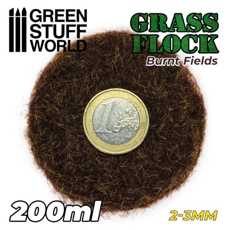 Green Stuff World Static Grass Flock (Burnt Fields 200ml 11149)