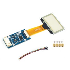 1.51inch Transparent OLED Display Module 128×64 Resolution Light Blue Color Display OLED for Raspberry Pi/Arduino/STM32,Full Viewing Angle,Embedded Independent Driver Chip,SPI/I2C Interfaces