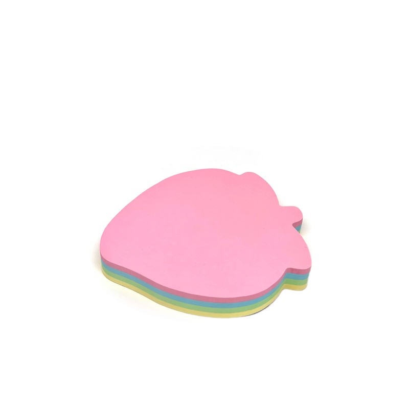 GUMTAPE Strawberry Shaped Sticky Notes 76 mm x 76mm, 4