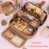 JYJLLM Adorable Capybara Stationery Organizer，Large Capacity Capybara Pencil Pouch，5 Layers