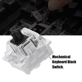 Black Switch 3 Pin Key Switch, 10 Pieces Black Switches for Mechanical Gaming Keyboards, Black Switches Replacement for Gateron Cherry MX, Mechanical