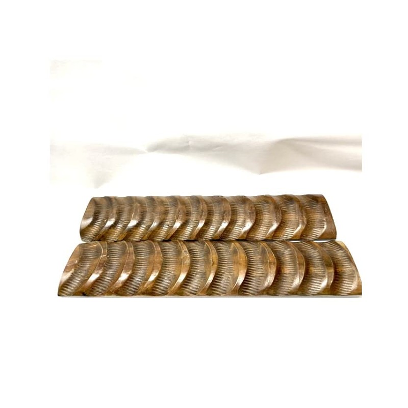Gold Impala Horn Knife Handle Scales Genuine Horn Material For