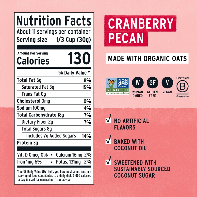 Purely Elizabeth Ancient Grain Granola, Certified Gluten-free, Vegan & Non-GMO