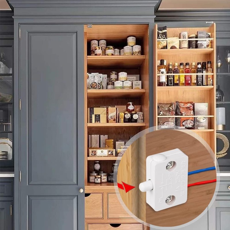 2 Pack Cupboard Door Switch 1A 250V Cupboard Light Control