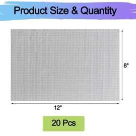Drainage Mesh for Plant Pots Bonsai Mesh Screen Liner 20 Pcs 8 x 12 inches