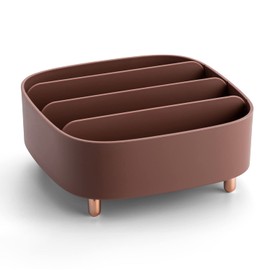 LIONLINK Makeup Organisers, Make Up Storage, Cosmetic Organiser, Dressing Table Organiser (B-Red)