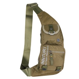Kawei Knight Nylon Sling Chest Bag Multi-pocket - Army Green