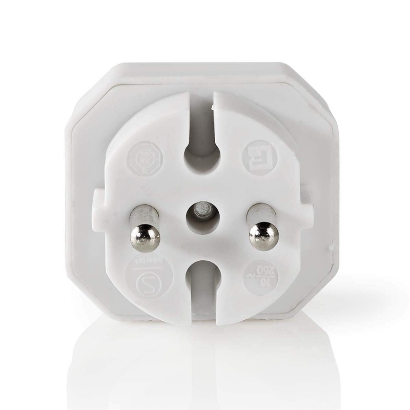Nedis Socket Splitter 2 Sockets Euro Plug