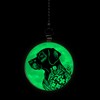 Gotham Decor Black Labrador Flower Moon Dog Breed Glow in