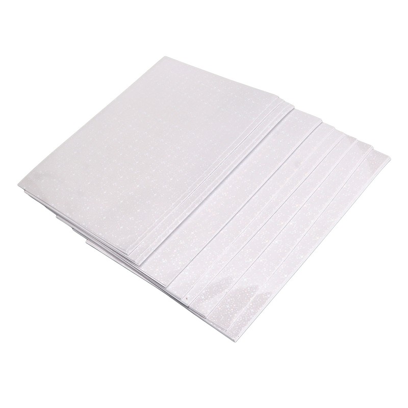 50 Sheets Holographic Cold Laminate Sheet Cuttable Waterproof Scratch Resistant
