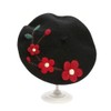 Zasy Handmade Wool Beret Hat French Style Needle Felt Flower