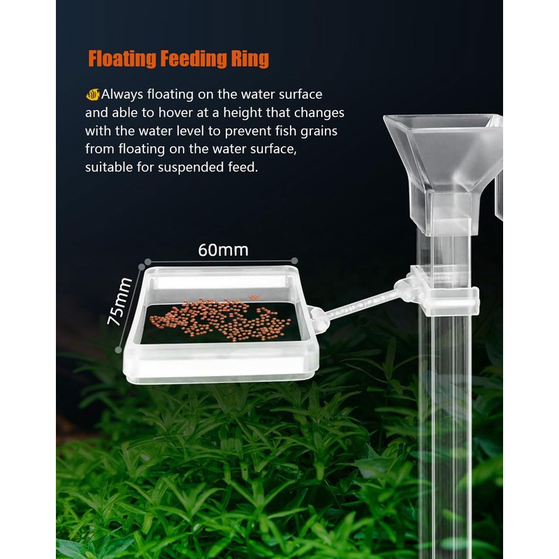 KINGYEENUO Shrimp Feeder Set - Aquarium Fish Feeder Tube Kit