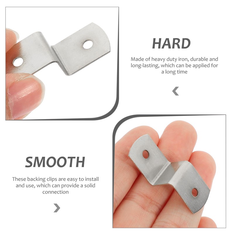 100 Stück Z-Typ-Haken, Bilder-Aufhängesystem, robuste Metallaufhänger, Bilderrahmen, Schreibtisch-Clips, Z-Clips für
