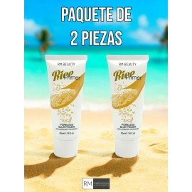 Set De 2 Primer De Arroz Facial Preparador Piel Maquillaje Tono Del Primer Transparente