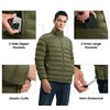 Gopune Men's Lightweight Puffer Jacket Detachable Hooded Water Resistant Puffy