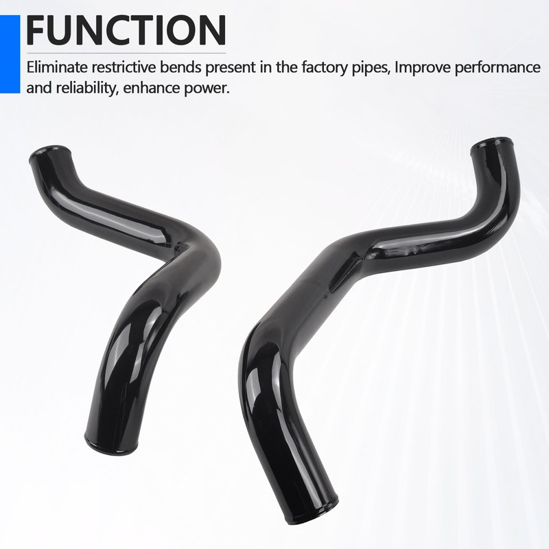 SSN 3" Aluminum Intercooler Pipe &Boot Kit Compatible with 2002