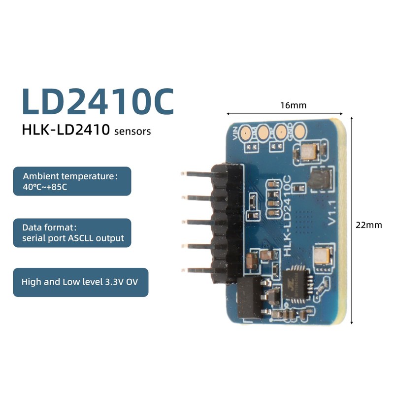 AEDIKO 4pcs LD2410C Human Presence Radar Sensor Module HLK-LD2410 Millimeter