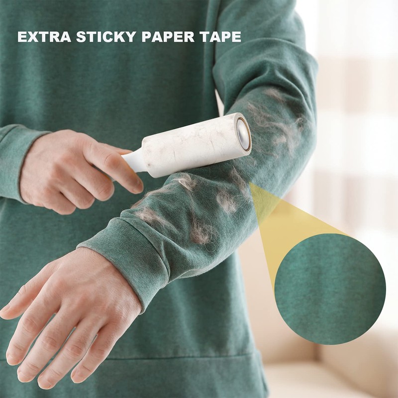 Newthinking 10 Pack Lint Roller Refills, 90 Sheets Extra Sticky
