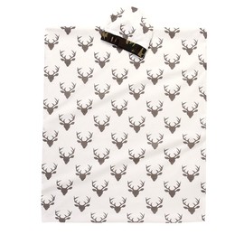 IWOKA Soft Newborn Baby Deer Print Blanket Bedding Blanket Wrap Swaddle Blanket Bath Towel+Hat