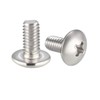 sourcing map Machine Screws, M4x8mm Phillips Screw, 304 Stainless Steel,