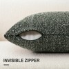 Textured Woven Throw Pillow Covers 22x22 Set of 2 Olive