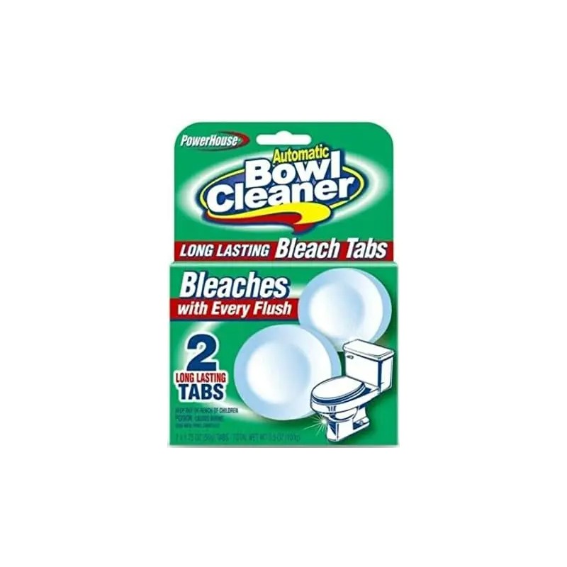 PowerHouse Automatic Bowl Cleaner Bleach Tabs 2ct Each Pack -