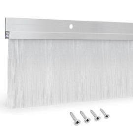 3 Set Door Brush Sweep – 2.80" x 39.3" CEPIA Garage Door Seal –White Roll Up & Exterior Door Sweep for Bottom Gap Protection (118 in / 3000 mm)