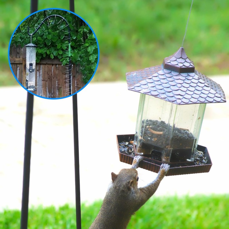 2 Pcs Squirrel Proof Spring for Bird Feeders, Stretchable Squirrels