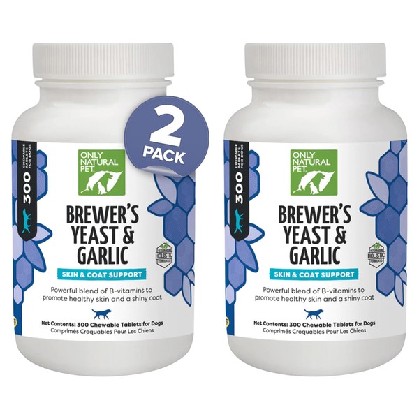 Only Natural Pet Brewer's Yeast & Garlic Chewables - All-Natural