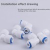100Pcs 1/4" and 100 Pcs 3/8" Lock Clamps Blue Locking