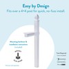 Architectural Mailboxes Whitley Plastic Mailbox Post, Compatibility Code A, B,