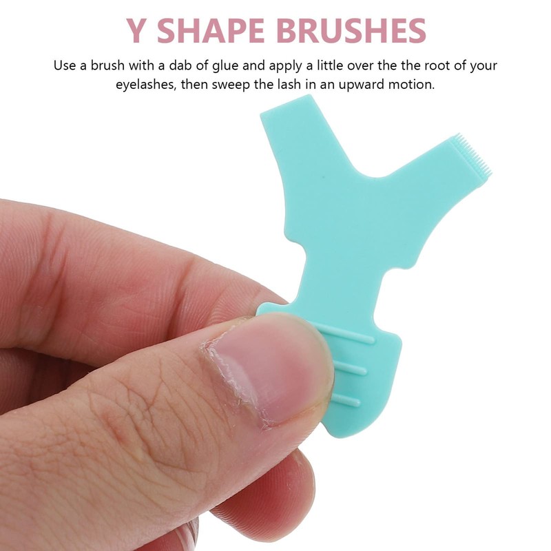 Vaguelly Y Eyelash Brush Tool Kit 25-Piece Set Plastic Eyelash
