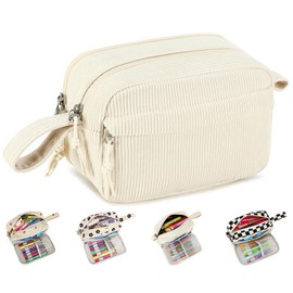 Bluboon Big Capacity Pencil Case Pencil Pouch Pen Case School Supplies Cute Pencil Box Pencil Bag for Teen Girls Boys Women Man (Beige A)