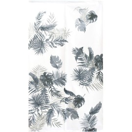 Noren Workshop Noren Tapestry Room Divider Blindfold Stylish Nice 33.5 x 59.1 inches (85 x 150 cm) Tropical Style Acona (Gray)