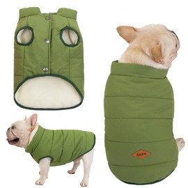 Tineer Hooded Pet Clothes, Cute Pet Clothes, Warm with Hood, French Bulldog Warm Vest Suit, s