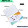 DiDiSTAR 3 Pack Hard Plastic Badge Holder-Horizontal Heavy Duty ID