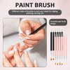 Nail Polish Brush, Nailpaint Detail Art Brushes Tools Kit, Gel