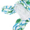Reflective Puppy Raincoat Sea Turtle Pattern Lightweight Breathable Waterproof Pet