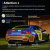 PHIXBEAR Super Reflection Reflective Stickers Magnet for Car, 10 Pcs