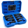 VEXPLO Spline Lug Nut Socket Set, 8 Piece SAE &